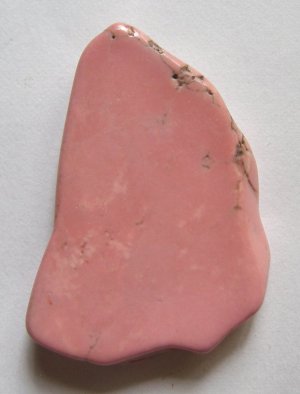 Pink Turquoise Magnesite 50x34 Slice Pendant Bead