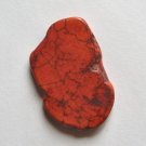 Orange Magnesite 41x26 Slab Pendant Bead