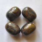 4 Bamboo Jasper 19x14 Drum Beads