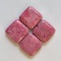 4 Pima Pink Magnesite25x25 Diamond Shaped Beads