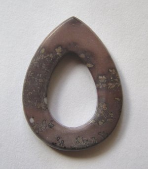 Apache Jasper 40x30 Teardrop Frame Pendant Bead