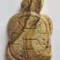 Picture Jasper 35x23 Carved Turtle Pendant Bead