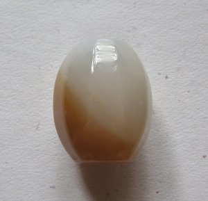 Carnelian Agate 23x18 Barrel Pendant Bead