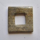 Artistic Jasper 39x39 Square Frame Pendant Bead
