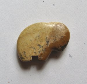 Picture Jasper Stylized Buffalo 30x22 Focal Bead