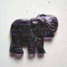 Fluorite 30x39 Elephant Pendant Bead