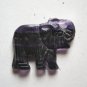 Fluorite 30x39 Elephant Pendant Bead