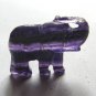 Fluorite 30x39 Elephant Pendant Bead