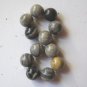 12 Silverleaf Jasper 12mm Round Beads