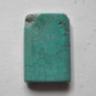 Turquoise 38x26 Rectangle Pendant Bead