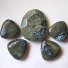 Chrysocolla Jasper Faceted Freeform Pendant Bead Set
