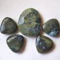Chrysocolla Jasper Faceted Freeform Pendant Bead Set