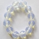 12 Opalite 7mm Faceted Round Beads