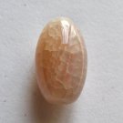 Crab Fire Agate 27x17 Barrel Pendant Bead
