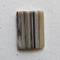Sardonyx Agate 34x25 Rectangle Pendant Bead