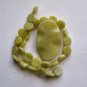 Olive Jade Pendant Bead Set