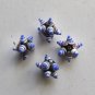 4- 21x13mm Lampwork Pinata Beads