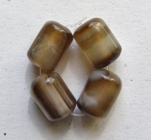 4 Sardonyx 18x13 Drum Beads