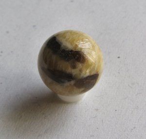 Graphic Feldspar 18mm Round Focal Bead