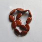 Red Jasper 30x22 Flat Oval Beads 15" strand