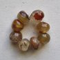 8 Carnelian Agate 11x10 Polished Pebble Beads