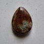 African Green Opal  30x23 Teardrop Pendant Bead