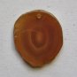 Red Agate 43x38 Natural Slice Pendant Bead