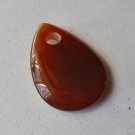 Carnelian Agate 50x36 Teardrop Pendant Bead