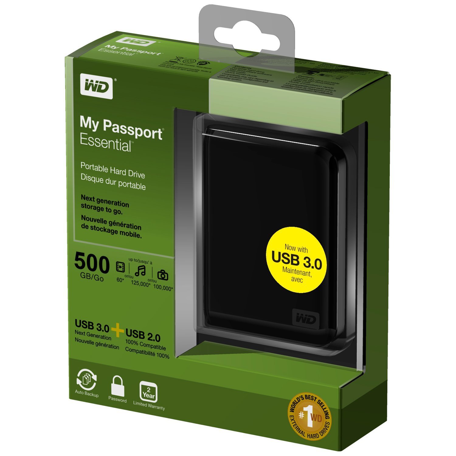 Western Digital My Passport Essential 500gb Usb 3020 Black 4459