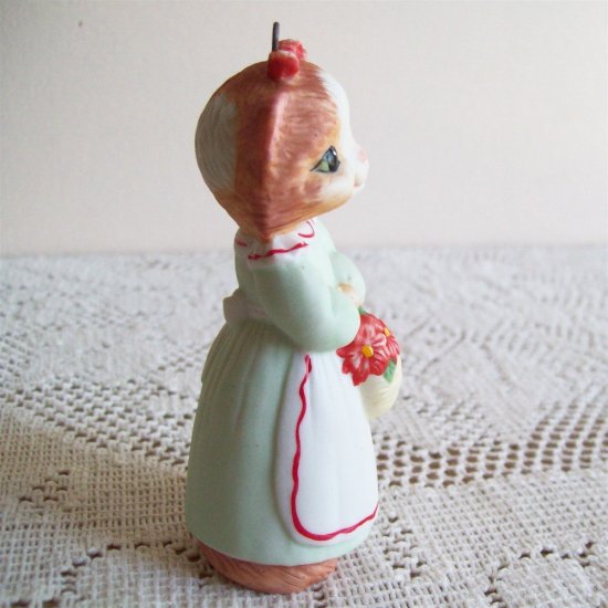 Hallmark First in Series Christmas Kitty Porcelain Ornament Cat Kitten