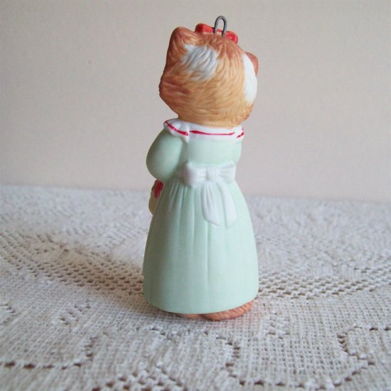 Hallmark First in Series Christmas Kitty Porcelain Ornament Cat Kitten