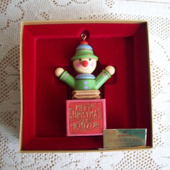 1977 Hallmark Jack in the Box Yesteryears Christmas Ornament