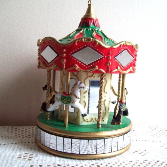 Noma Carousel Merry Go Round Ornamotion Christmas Ornament