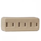 Cooper BP1747V 3-Outlet 2-Wire Polarized Adapter(3 PACK) NEW
