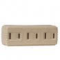 Cooper BP1747V 3-Outlet 2-Wire Polarized Adapter(3 PACK) NEW