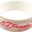 Ed Hardy White Love Kills Slowly  Bangle Bracelet, new