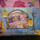 Disneys Tangled Rapunzel 4 Piece Twin Comforter and Sheet Set