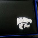 Kansas State Wildcats Mens Black Leather Bifold Wallet