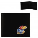 Kansas Jayhawks Mens Black Leather Bifold Wallet