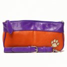 Clemson Tigers The Quarterback Metal Logo Handbag