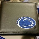Penn State Nittany Lions Mens Black Leather Bi-fold Wallet