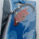 Arkansas Razorbacks Black Rubber with Large Pendent Necklace