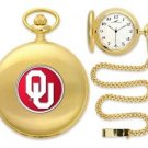 Oklahoma Sooners Officially Licensed Gold Pocket Watch