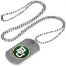 Baylor Bears Dog Tag with a embedded collegiate medallion