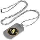 Colorado Buffaloes Dog Tag with a embedded collegiate medallion