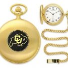 Colorado Buffaloes Officially Licensed Gold Pocket Watch