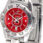 NC State Wolfpack State Womens Ladies Steel Sport AnoChrome Watch