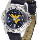 West Virginia Mountaineers Licensed Women Ladies Sport Leather AnoChrome Watch