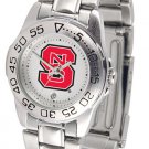 NC North Carolina State Wolfpack Licensed Women Ladies Sport Steel Band Watch