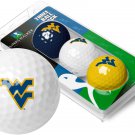 West Virginia Mountaineers 3 Golf Ball Color Sleeve